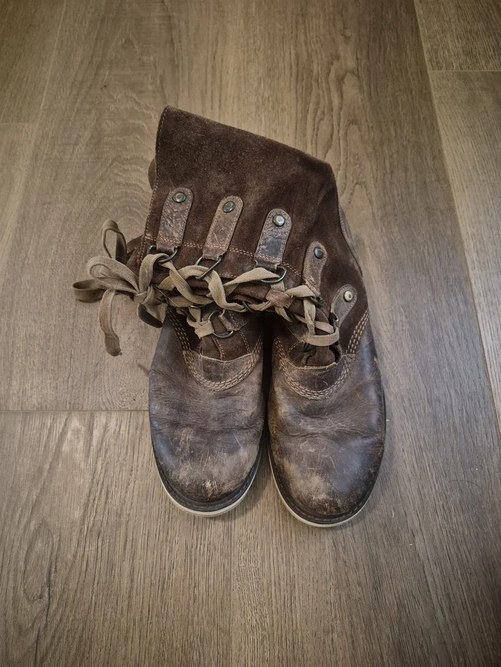 Sorel Brown Suede Lace-Up Casual Boots